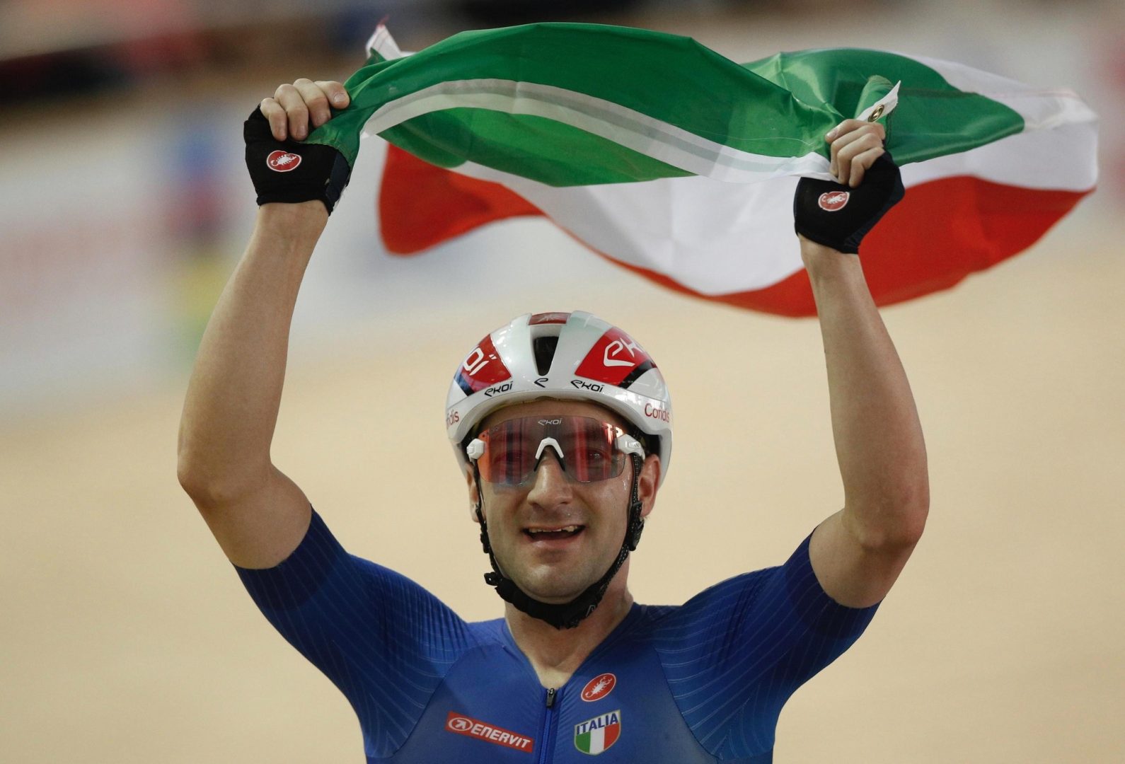 Elia Viviani - Oro mondiale eliminazione 2025 (Foto Italia Team)