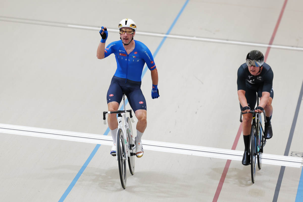 Elia Viviani - Oro mondiale eliminazione 2025 (Foto SWpix - UCI)