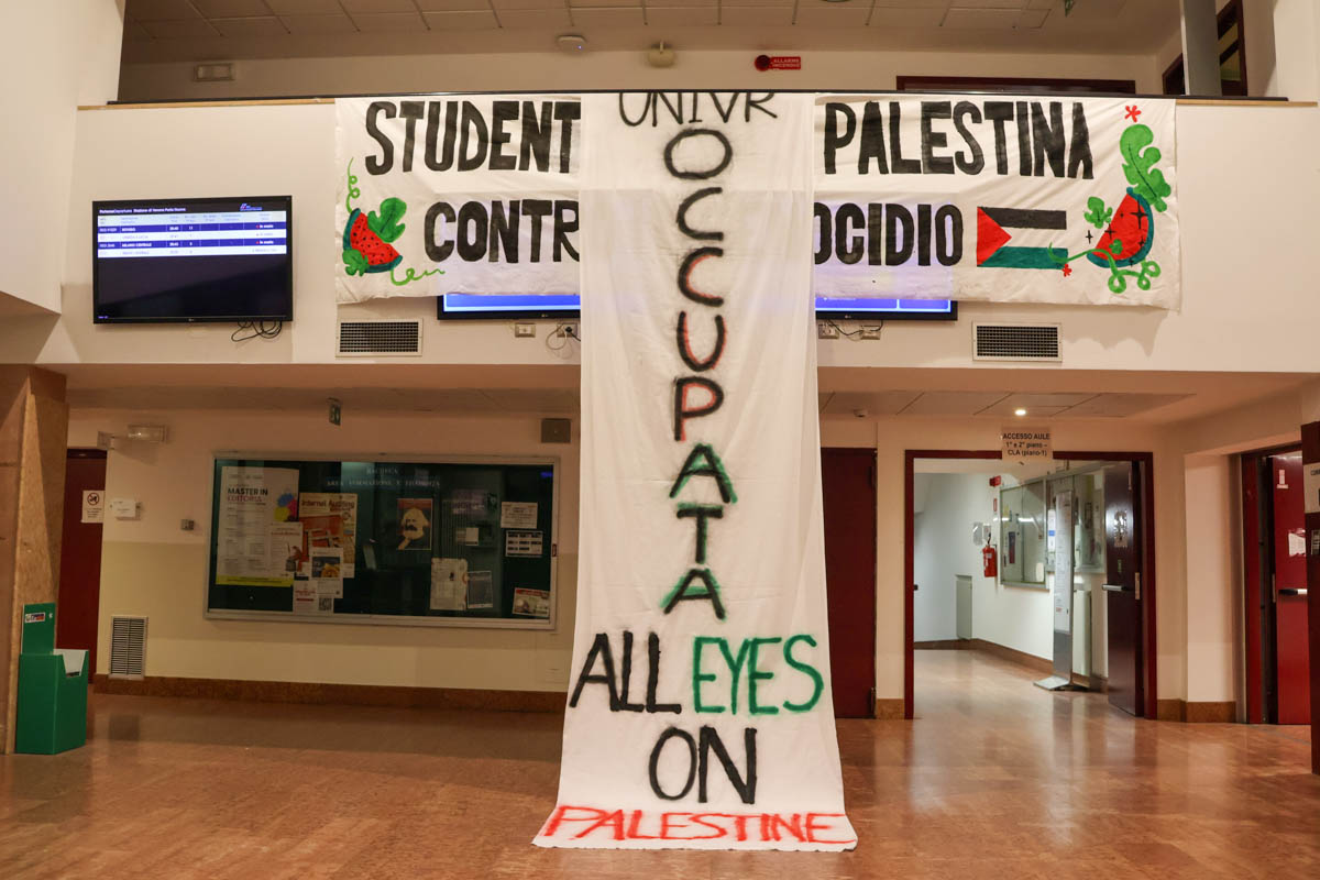 Università di Verona occupata Palestina Univr sciopero 03.10.2025