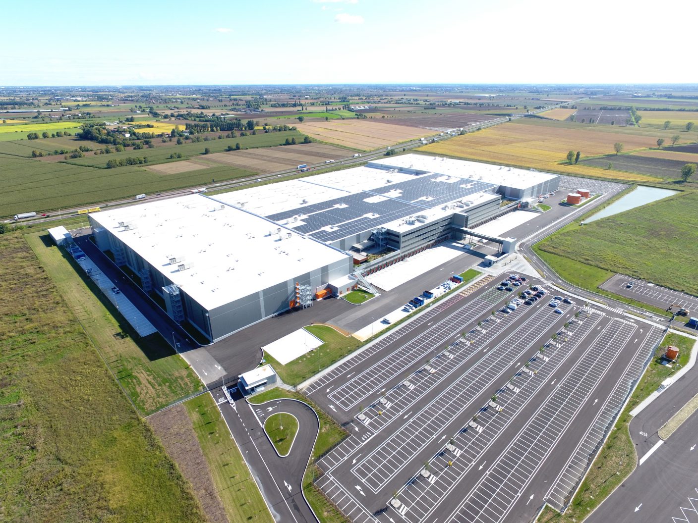 Zona Industriale Nogarole Rocca visione aerea parco