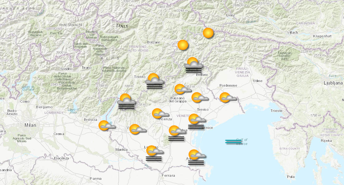 meteo veneto 13-10-2025