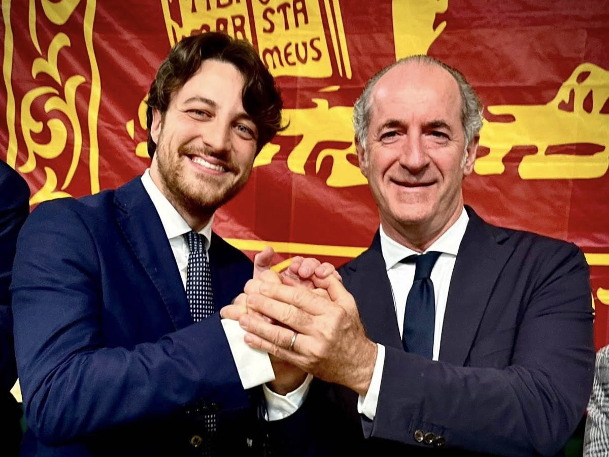 Alberto Stefani e Luca Zaia