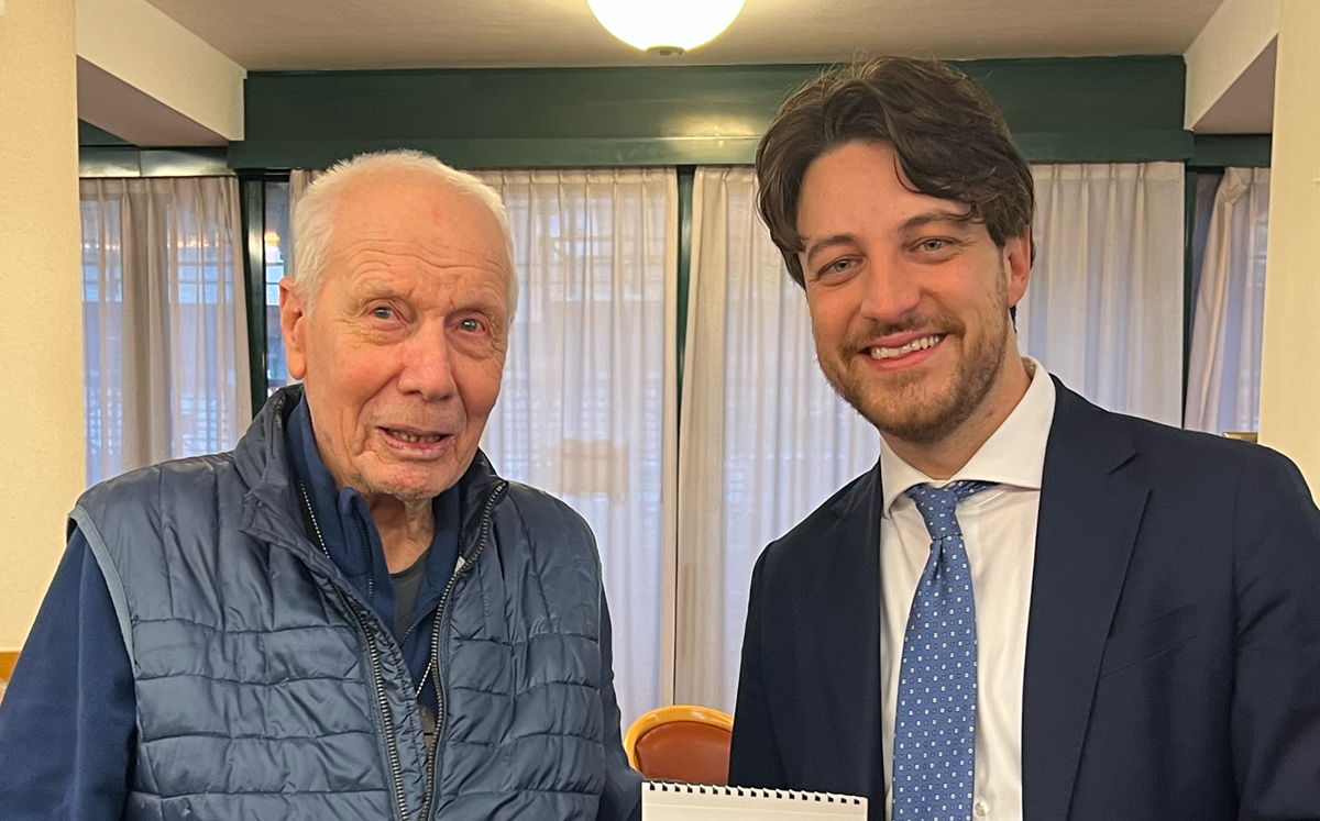 Alberto Stefani visita una RSA (2)