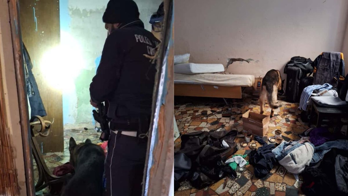 Blitz via Faccio Polizia Verona