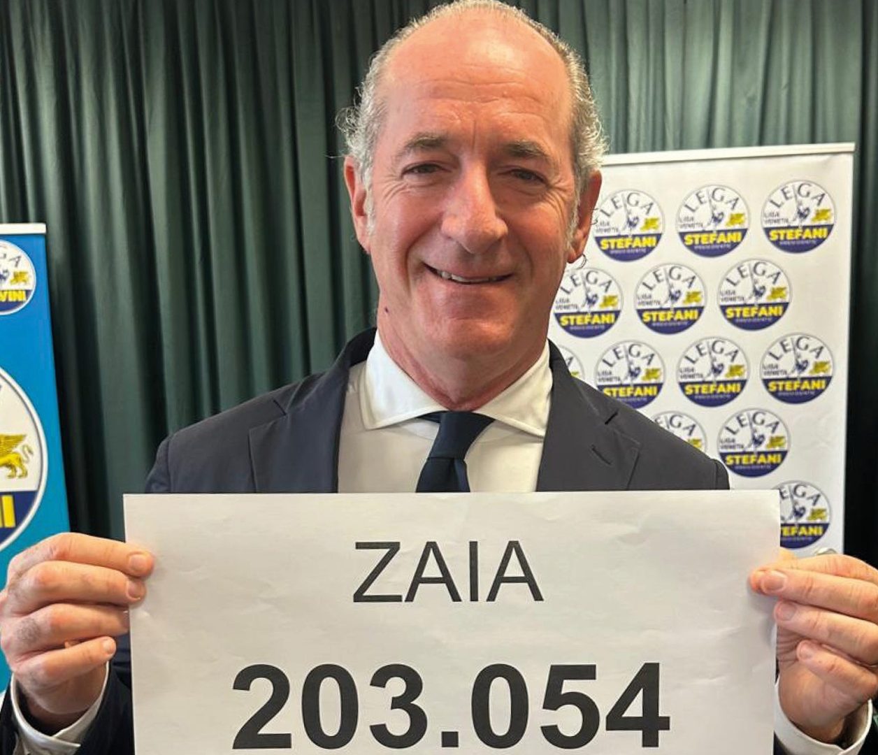 Luca Zaia voti elezioni regionali 2025
