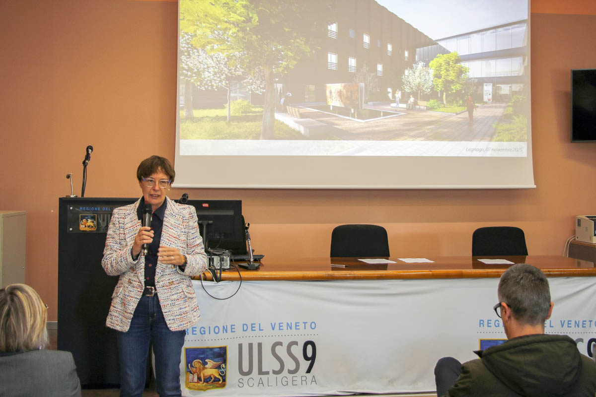 Nuovo ospedale Legnago - La DG Benini durante la presentazione