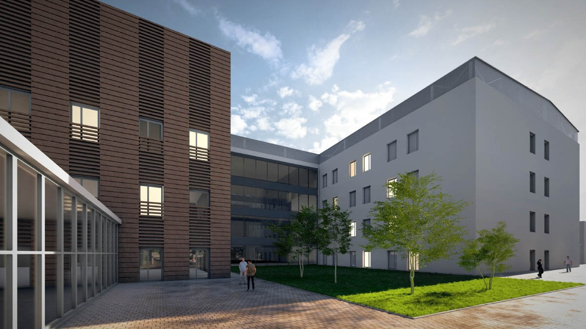 Nuovo ospedale Legnago - rendering veduta da sud
