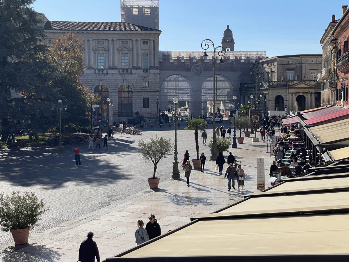 Piazza Bra, il Liston e l'Arena