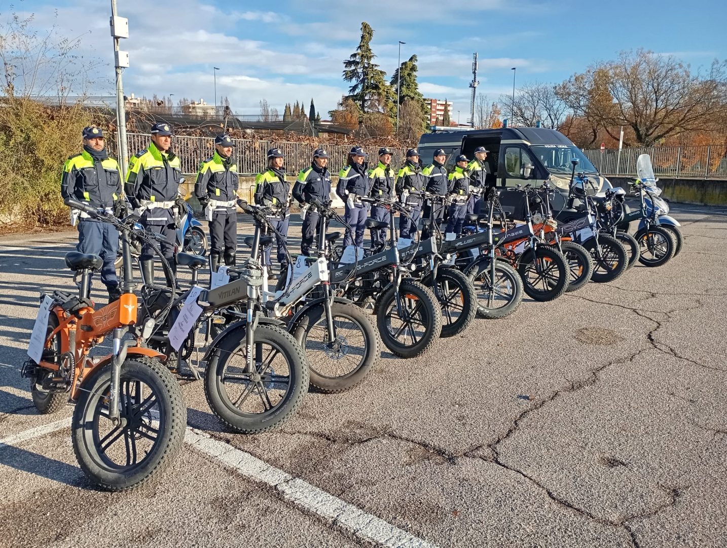 Polizia locale bici elettriche