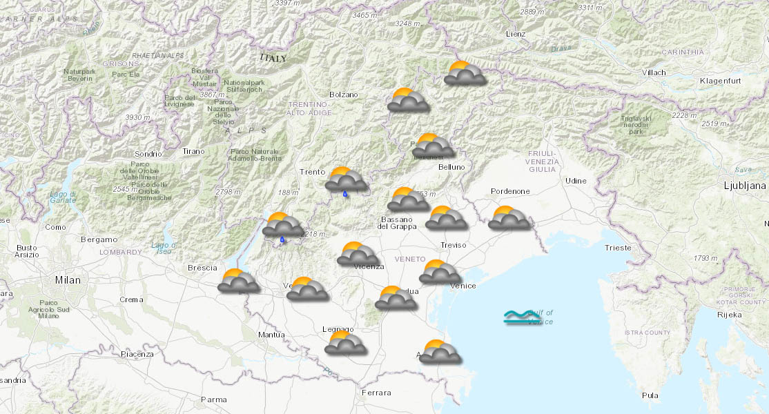 meteo veneto 15-11-2025