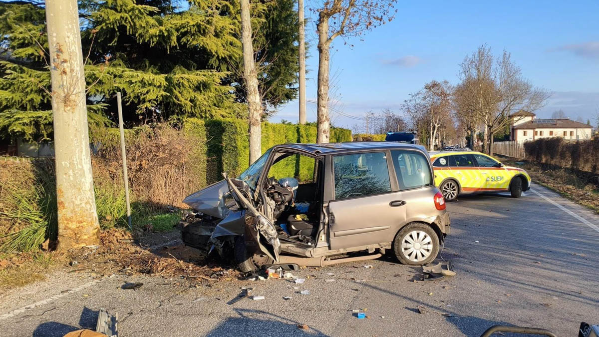 Incidente strada Bresciana Verona - foto Polizia Locale