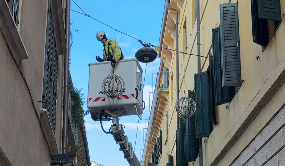 Luminarie natalizie agsm aim Verona