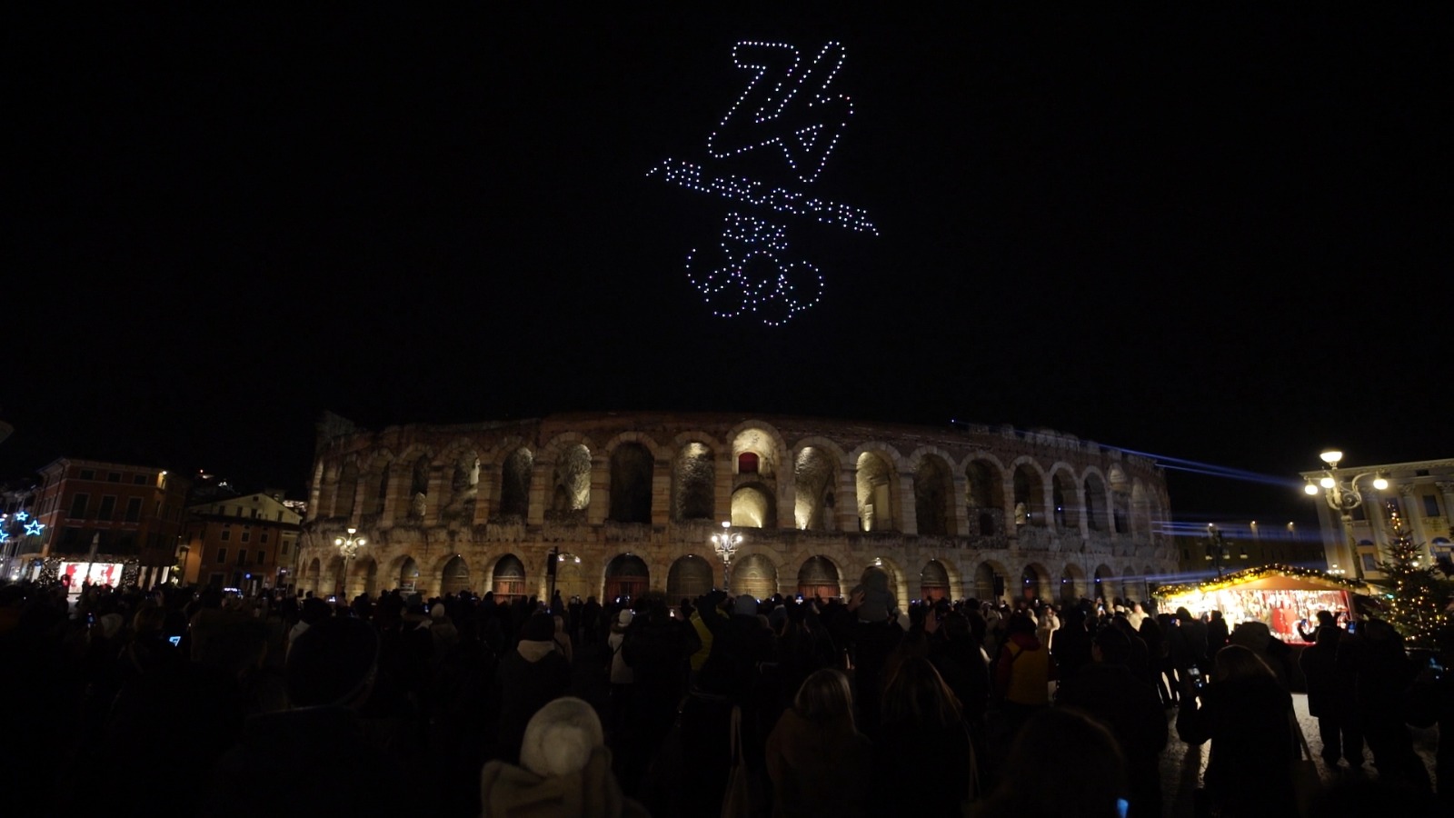 Natale Verona droni Arena