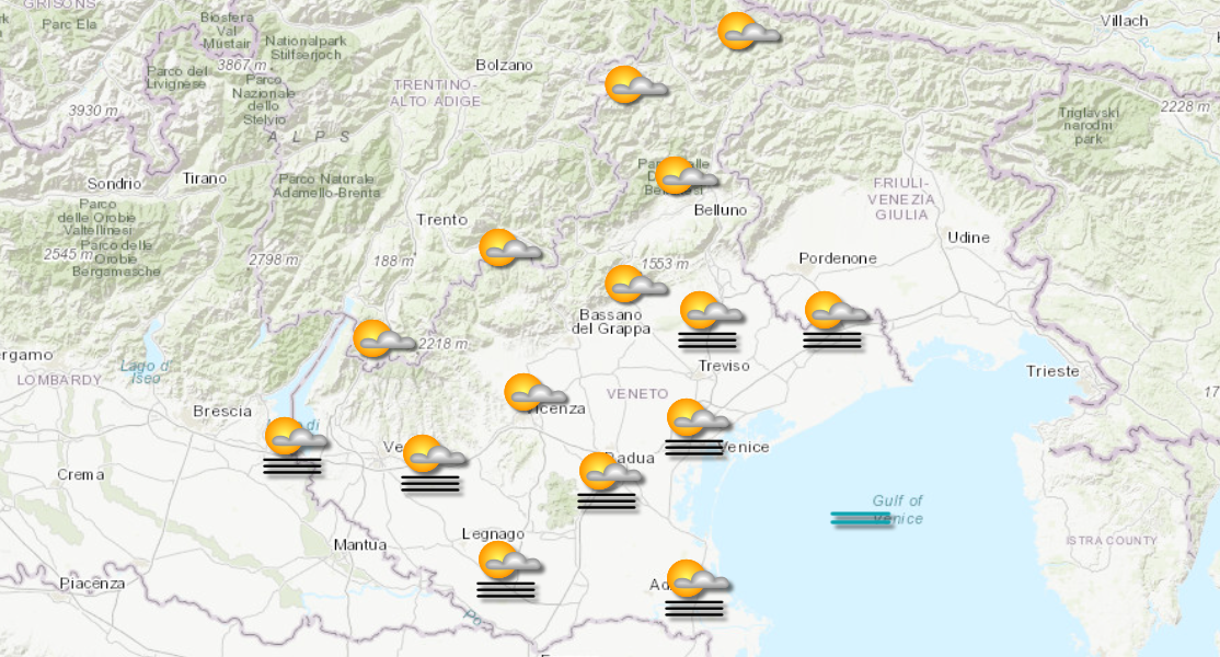 meteo 7 dicembre 2025