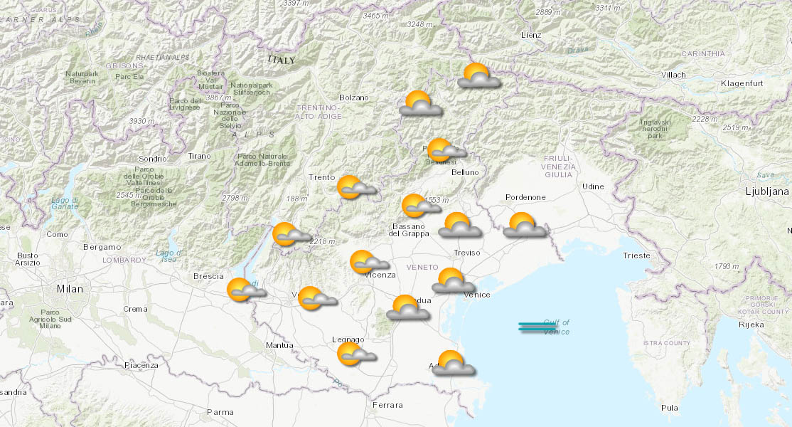 meteo veneto 08-12-2025