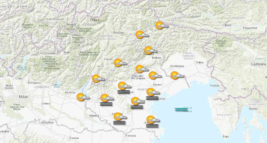 meteo veneto 09-12-2025