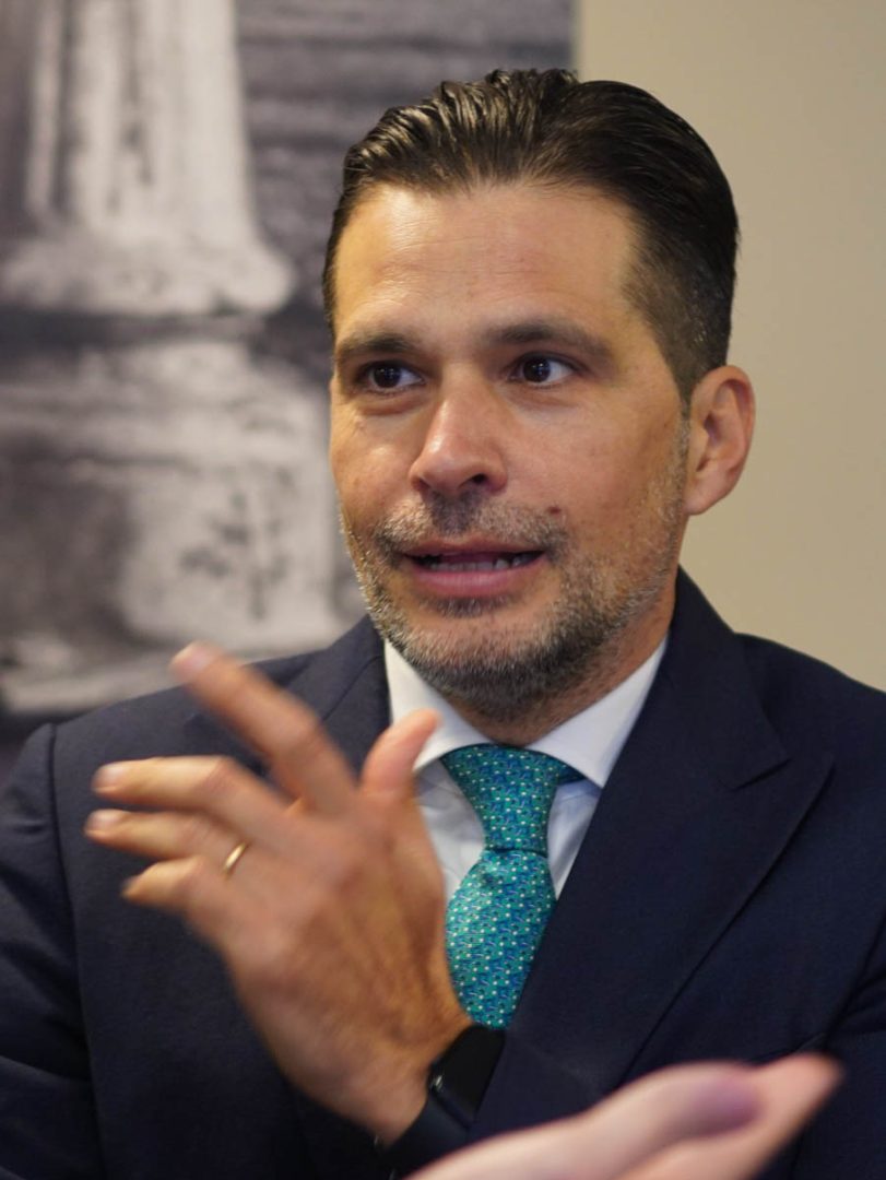 Roberto Mantovanelli all'inaugurazione della nuova sede di Acque Veronesi