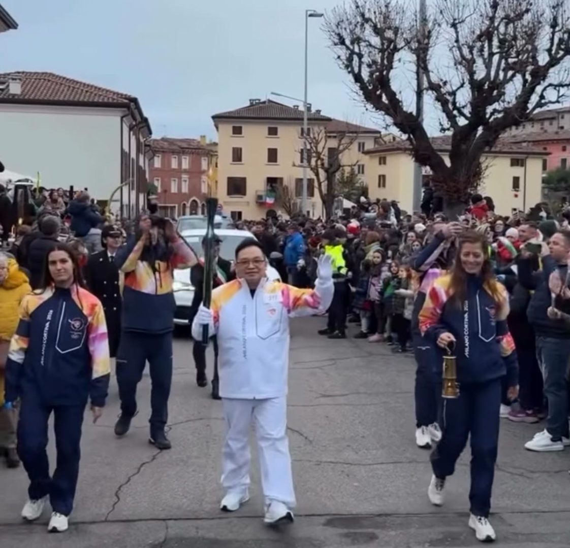Fiamma Olimpica Sant'Ambrogio di Valpolicella Milano Cortina 2026