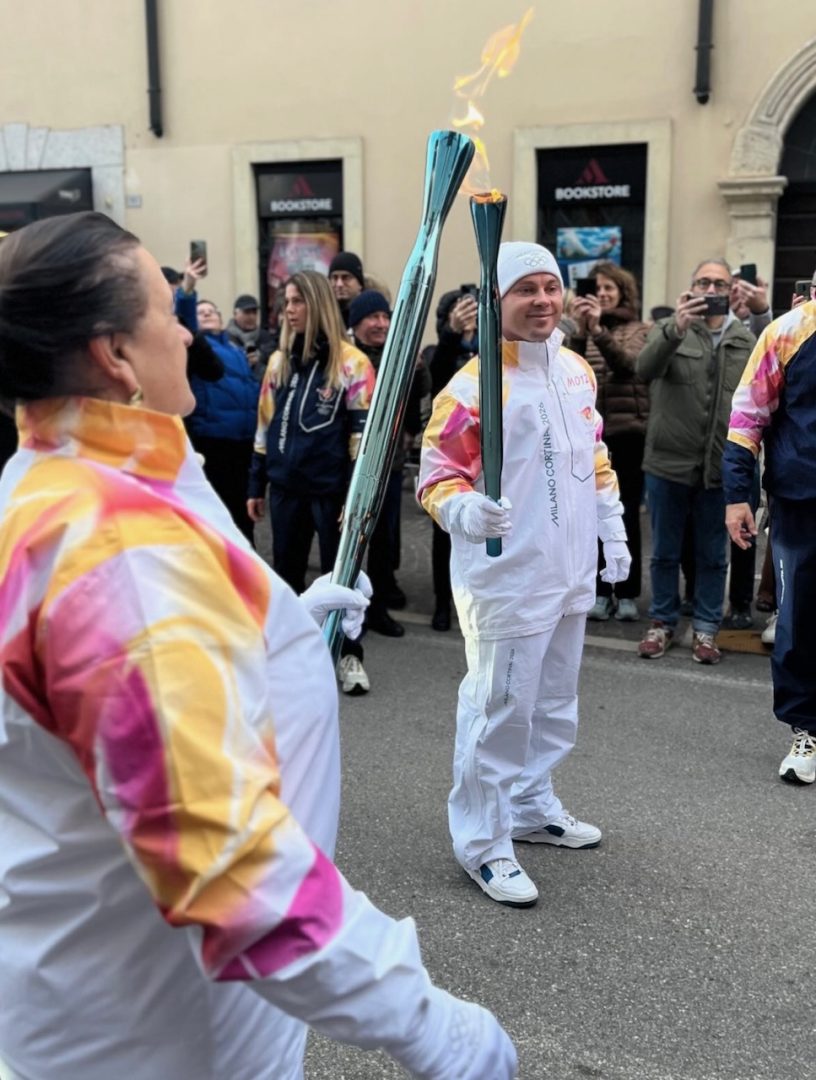 Fiamma Olimpica Villafranca Valeggio Milano Cortina 2026