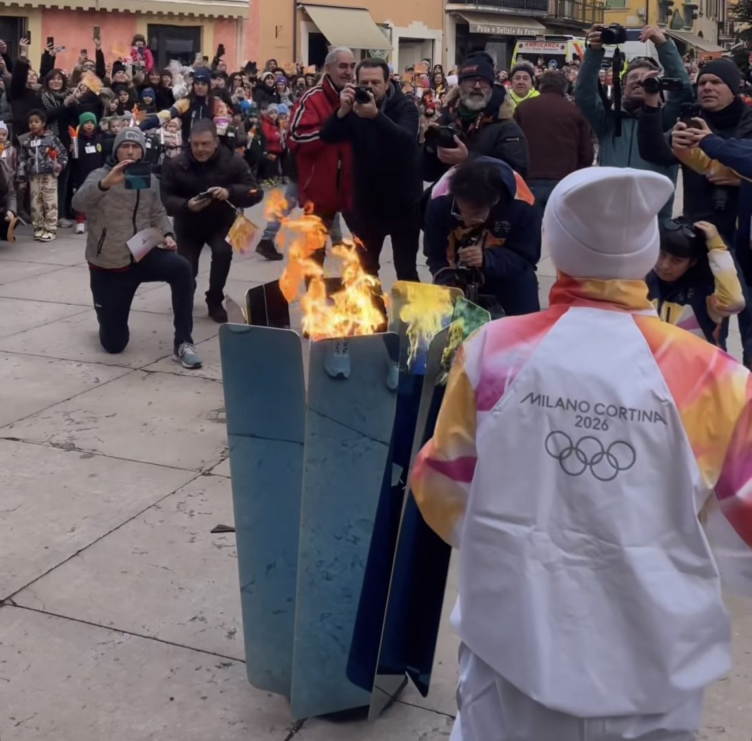 Fiamma Olimpica Villafranca Valeggio Milano Cortina 2026