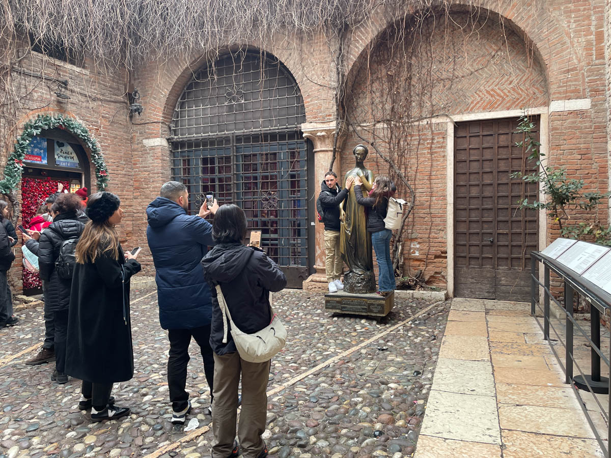 Cortile della casa di Giulietta (Verona, 20 gennaio 2026)
