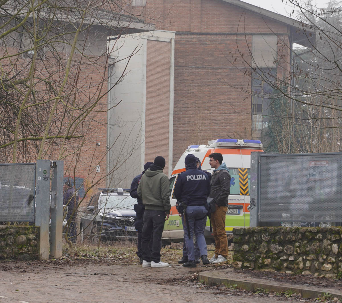 Sgombero dell'ex scuola di via Villa a Quinzano (30 gennaio 2026)