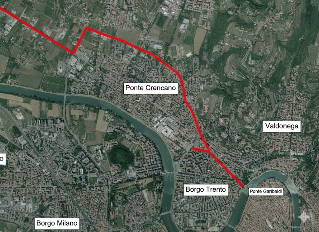 Ciclabile Parona-Borgo Trento - migliorata
