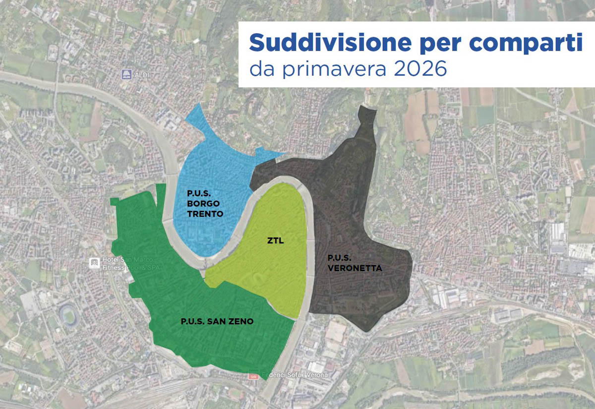 Piano urbano sosta Verona - da primavera 2026