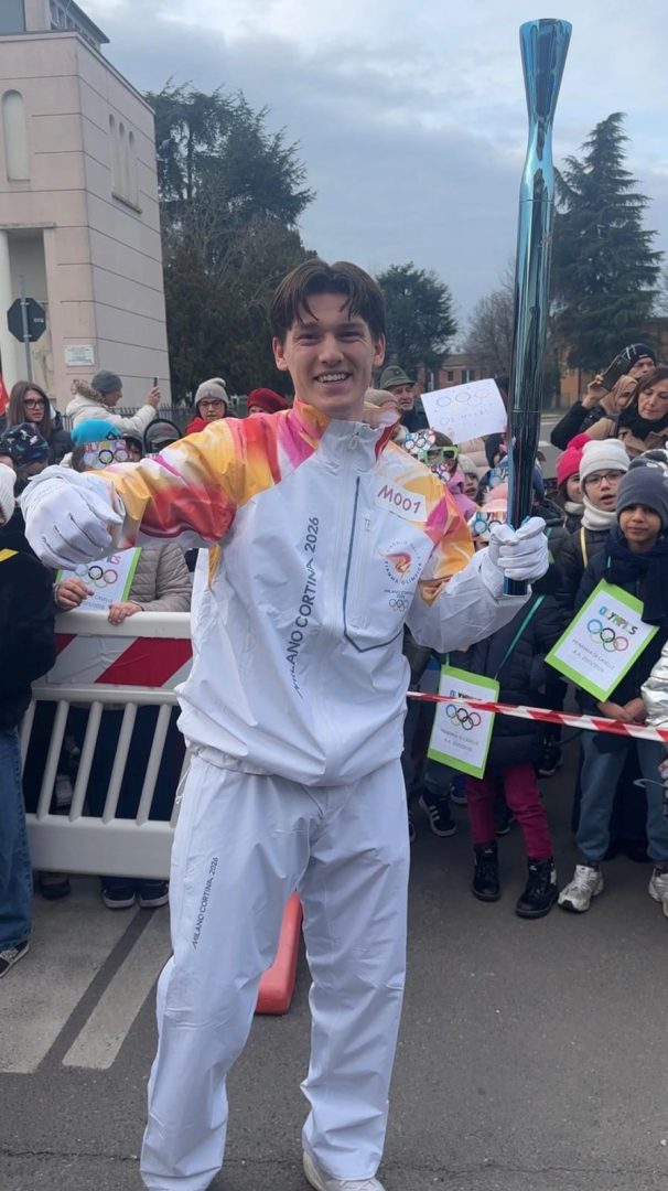 Tommaso Zanini tedoforo Nogara 20.01.2026