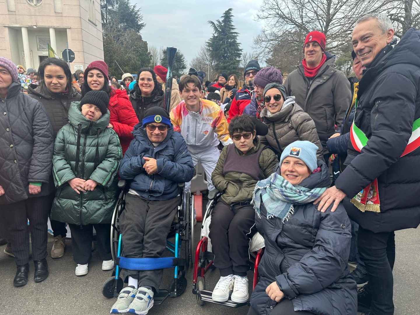 Tommaso Zanini tedoforo Nogara 20.01.2026