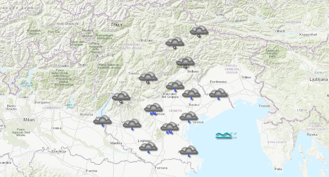 meteo veneto 24-01-2026
