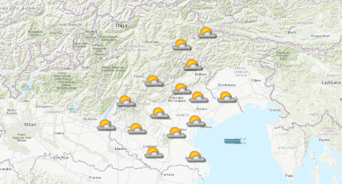 meteo verona veneto 12.01.2026