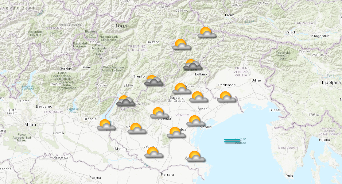 meteo verona veneto 14.01.2026