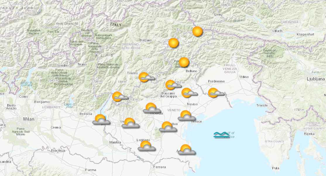 meteo verona veneto 22.01.2026