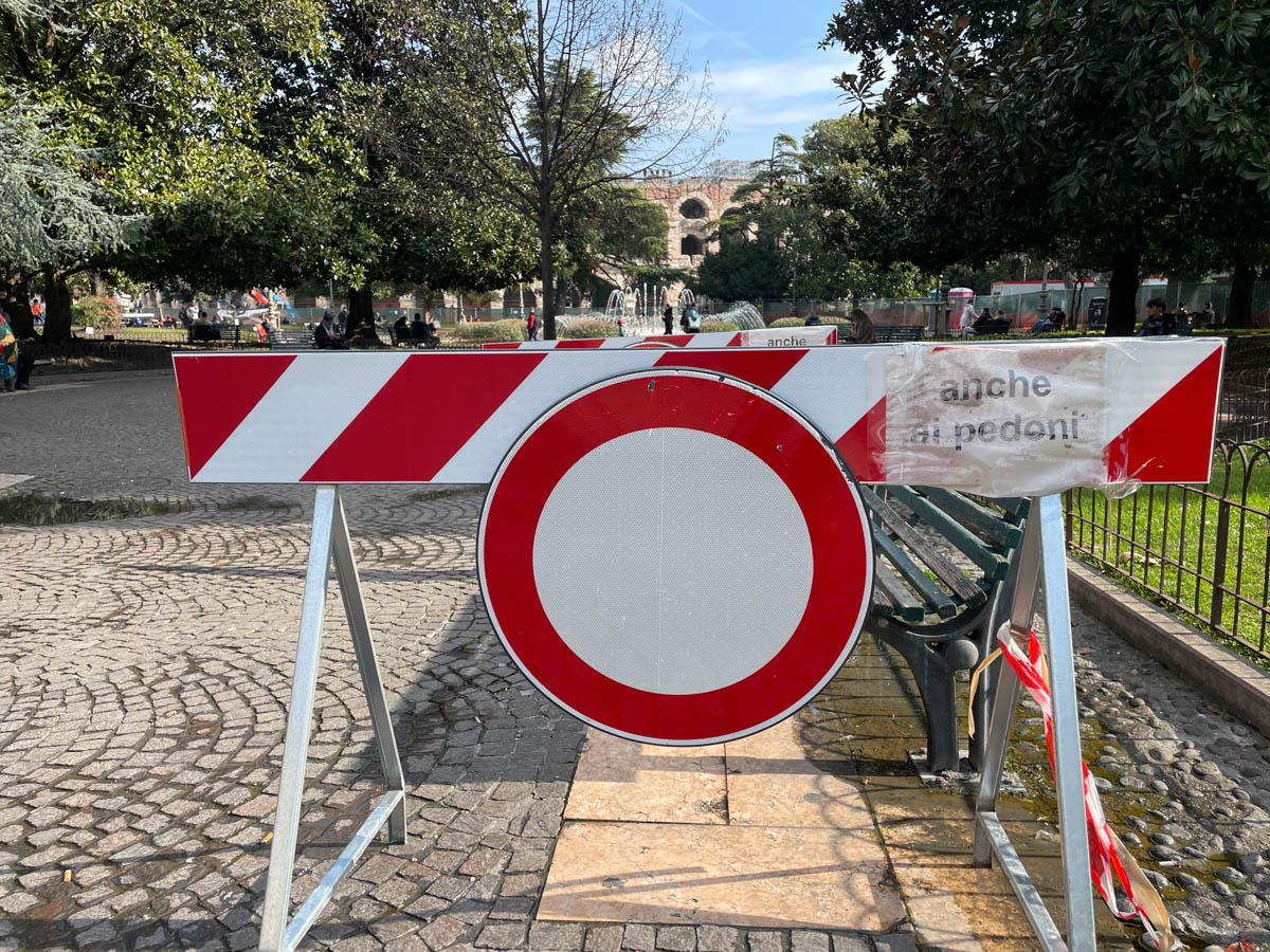 Preparativi per le cerimonie olimpiche a Verona