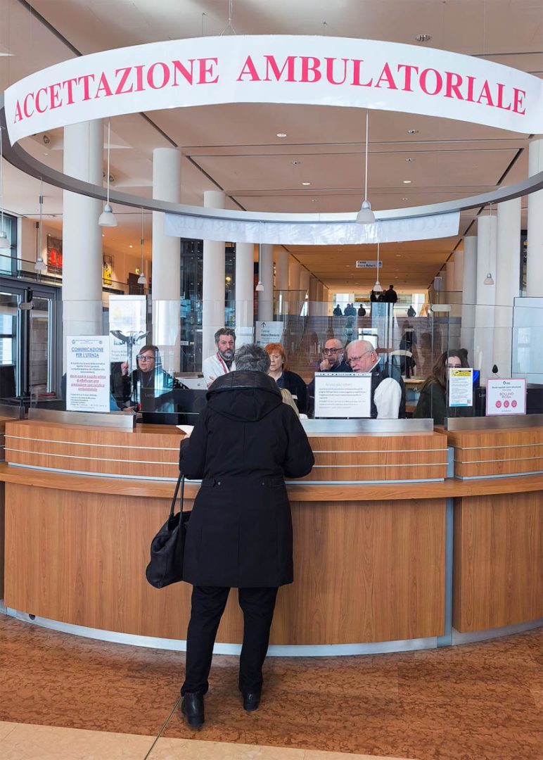 Nuovo desk visite specialistiche all'ospedale di Verona Borgo Trento