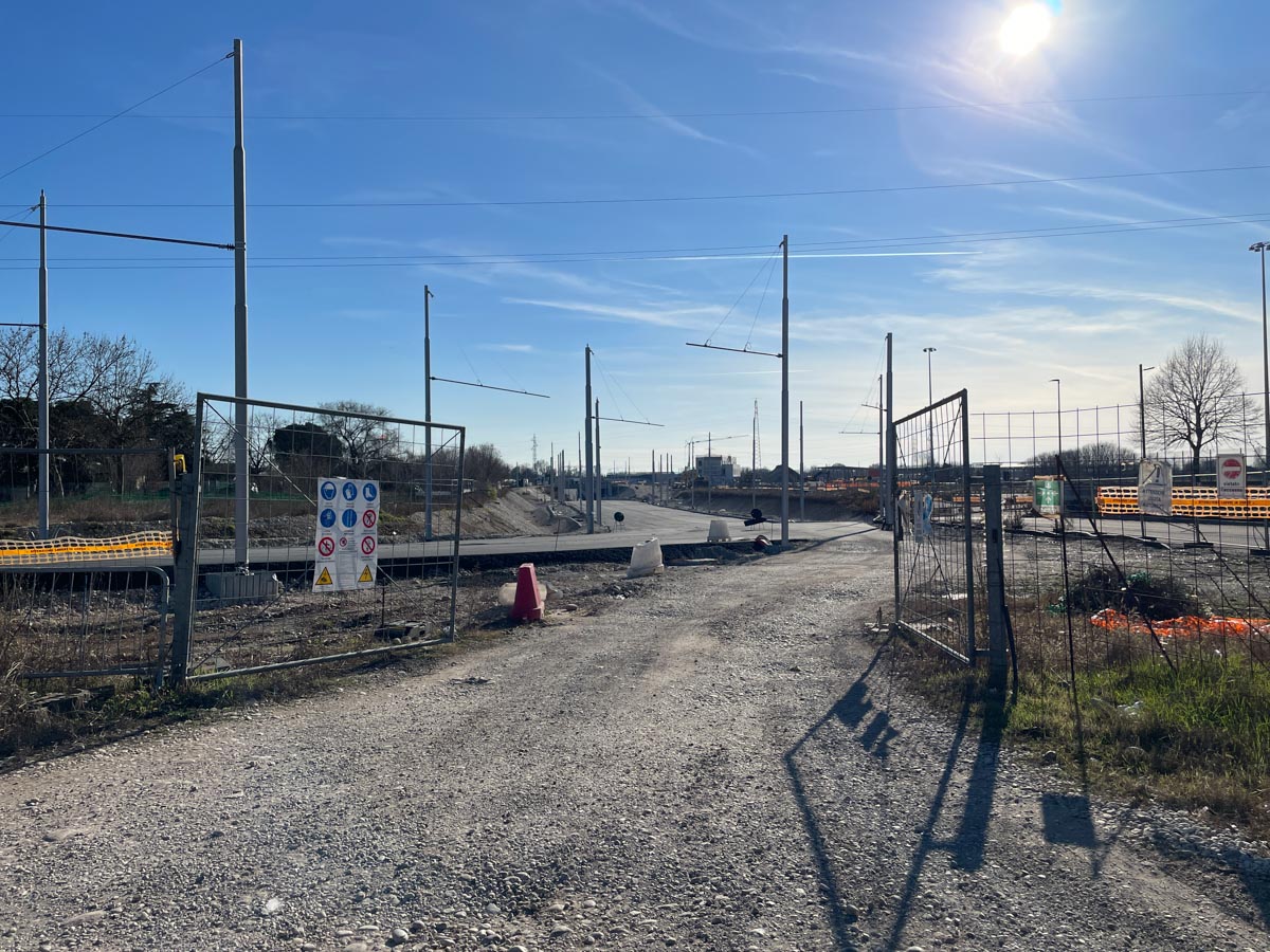Verona, cantiere filovia alla Genovesa (18 febbraio 2026)