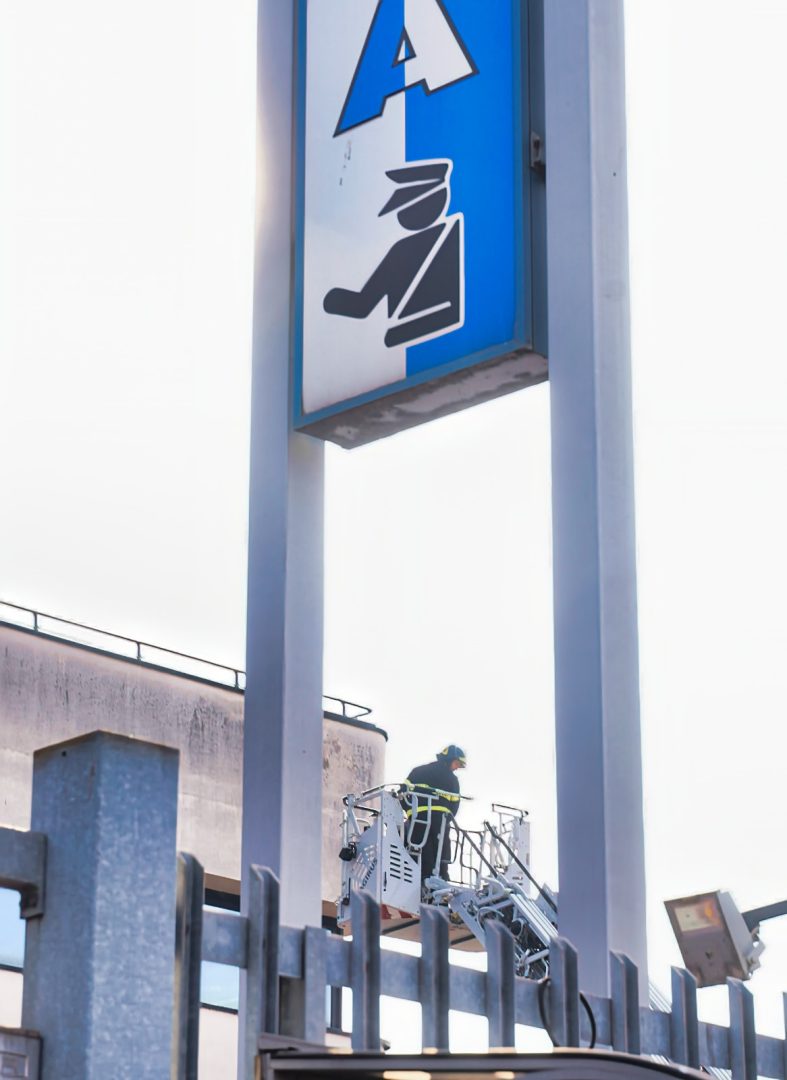 Incendio Questura Verona Vigili del Fuoco