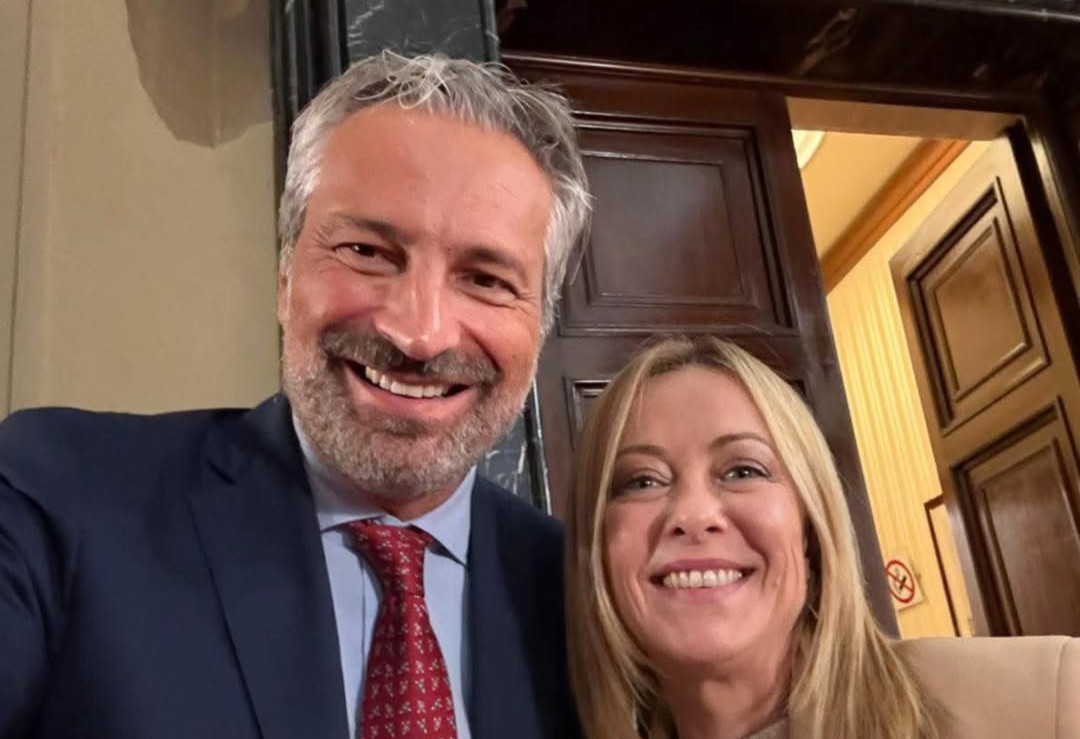Raffaele Speranzon e Giorgia Meloni Fratelli d'Italia