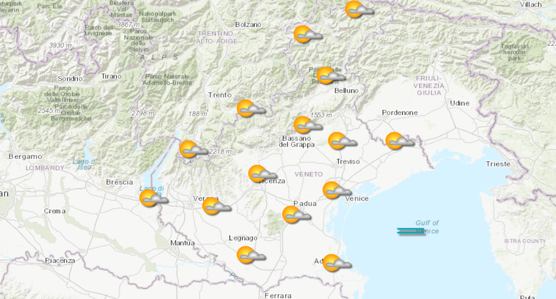 meteo 22 febbraio 2026