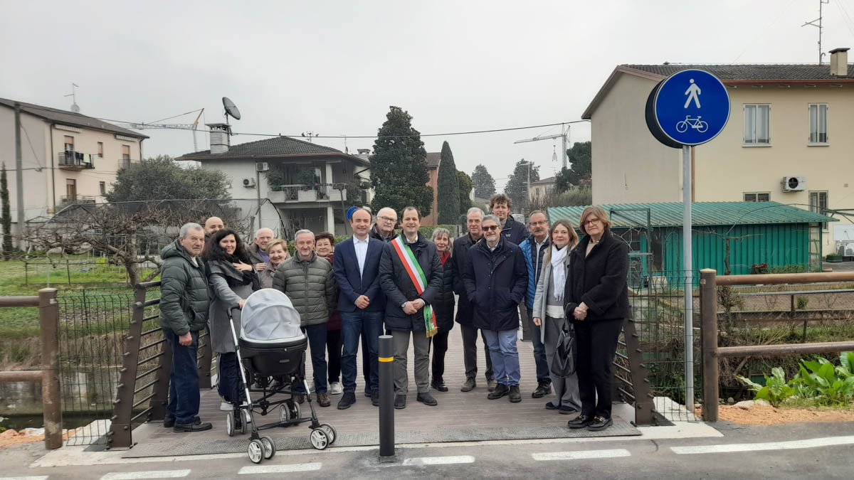 Inaugurazione passarella ciclopedonale Case Nuove San Martino Buon Albergo Rosella